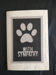 Pet Sympathy Card with Red Heart (incl. Nationwide postage)