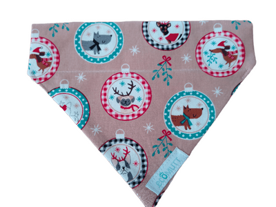 Christmas dogs in baubles Bandana